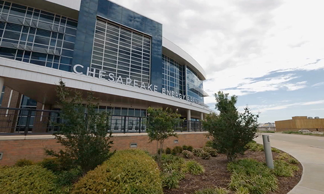 Chesapeake Energy Arena, home to the Oklahoma City Thunder.